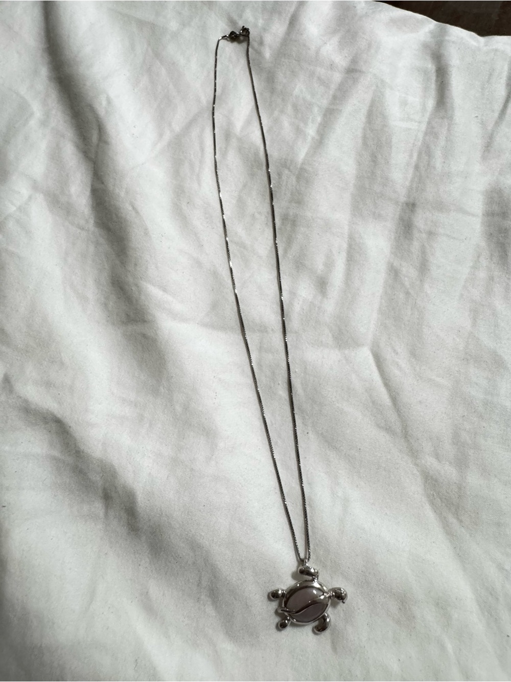 Sterling Silver 925 Sea Turtle Pendant Necklace 18” Italy - Picture 9 of 12